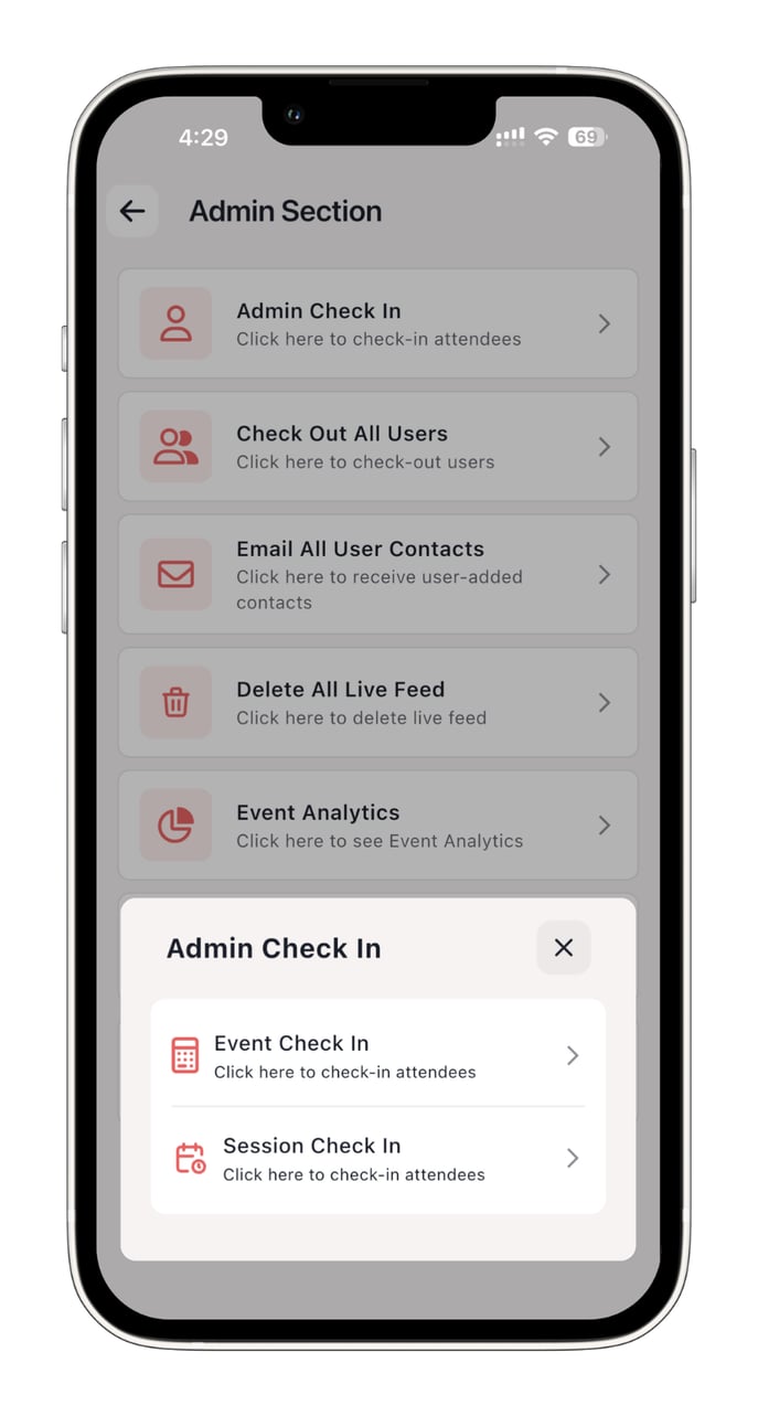 How Admins Can Check In and Check Out Users (Mobile App)