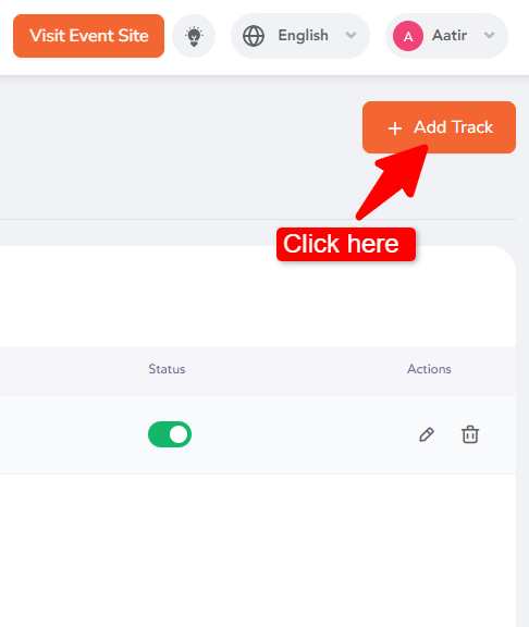How to add and manage session tracks