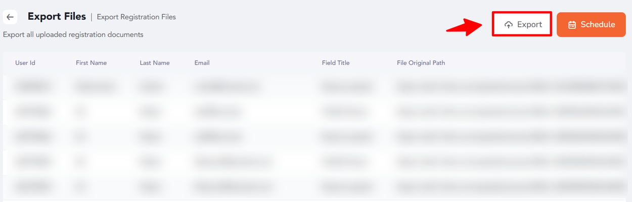 Open Registration. File How to Export Registration Files Using Reporting 360