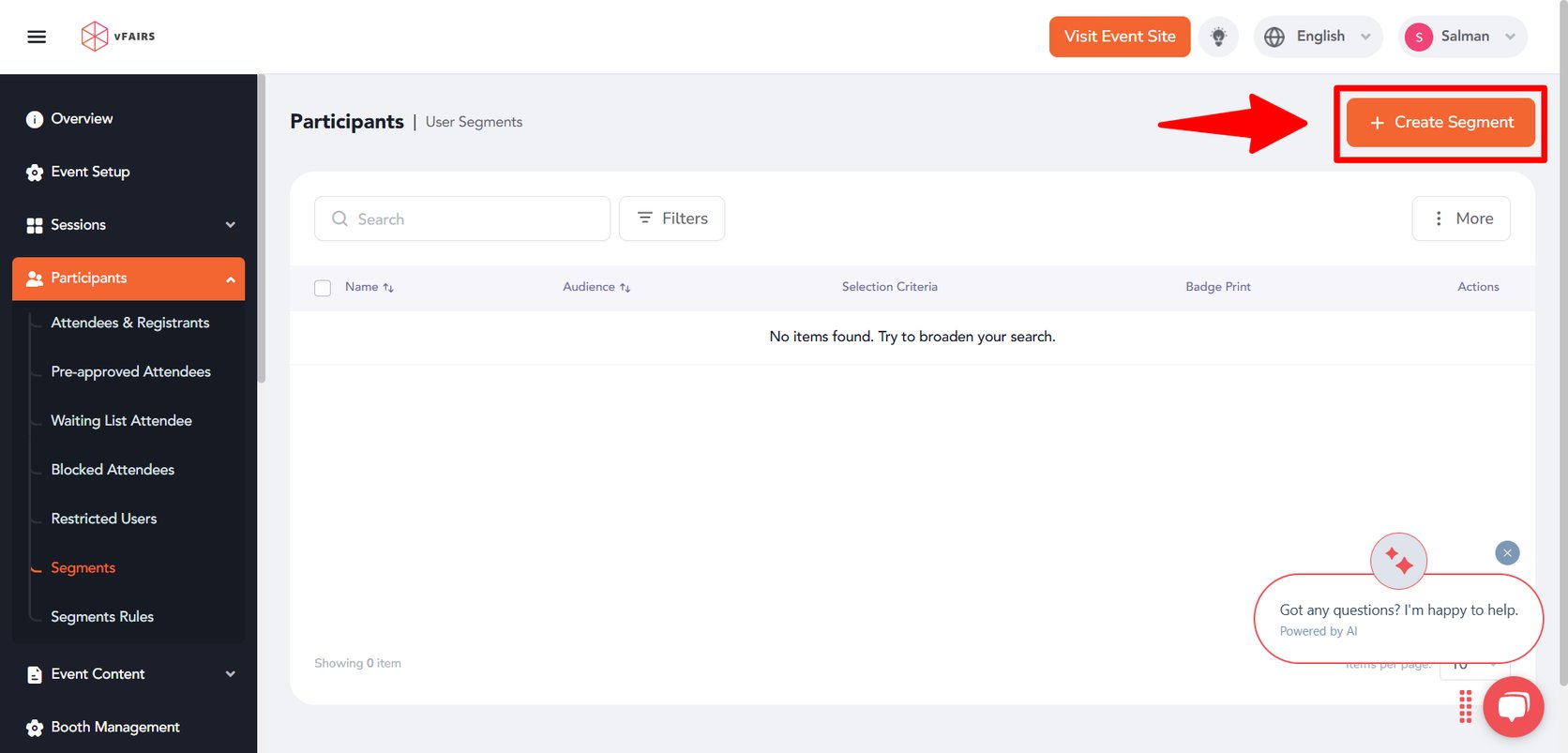 How to create and manage user segments