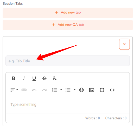 How to Add Custom Tabs in a Session