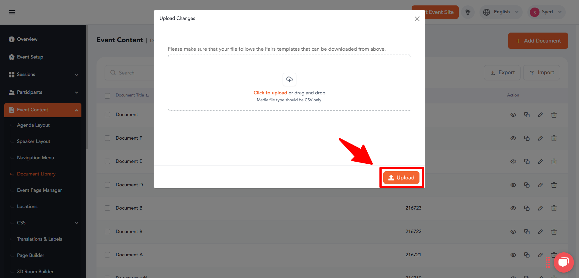 How to Import/Export Documents in the Document Library