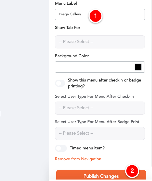 How to create and manage the image gallery for mobile app