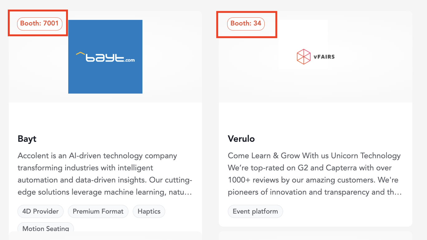 How to Associate Booth Numbers for In-Person and Hybrid Events